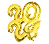 UTHCLO Set de Ballons Chiffre Aluminium Doré pour Décoration Fête Nouvel An Complet pour Soirée Anniversaire et Célébrations Festives