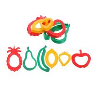 UTHCLO Set de Moules Pâte à Modeler Plastique Forme de Fruits Accessoires de Découpe pour Activités Manuelles Garçon Fille Kit pour Modelage et Création Créative