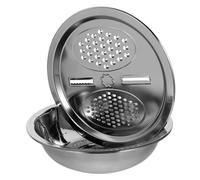 UTHCLO Set Multifonction Râpe Acier Inoxydable avec Passoire Drainante Tamis et Bassin pour Légumes Cuisine Pratique et Corrosion