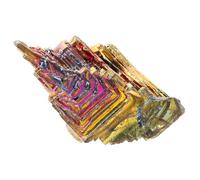 UTHCLO Spécimen Cristallin De Bismuth 30-50g, Cristal Minéral Coloré Irisé, Ornement Minéral De Bureau Décoratif, Collection Et Décoration Intérieure, Présent Pour Amateurs De Minéraux