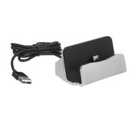 UTHCLO Station de Charge Rapide USB-c Support Téléphone, Charge sans Utilisation des Mains, Plastique Abs et Alliage, Compatible Appareils Type C, pour Chambre Cuisine