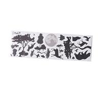 UTHCLO Sticker Mural Forêt Animaux Décoratif pour Chambre et Salon Autocollant Mural Créatif Noir et Blanc et Écologique pour Pépinière et Décoration Intérieure
