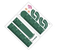 UTHCLO Sticker Mural Toise Murale Garçon Fille Cactus Autocollant Mesure Hauteur Décoration Chambre Garçon Fille Vert