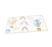 UTHCLO Stickers Muraux Nuit Légère DIY Décoration Chambre Garçon Fille Arc-ciel Autocollants Muraux PVC Amovibles pour Salon et Chambre