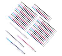 UTHCLO Stylo à Encre Soluble à Eau pour Tissu avec Recharges Marqueur Effaçable pour Broderie Point de Croix Couture Quilting DIY Couleurs Bleu Rose Noir