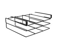 UTHCLO Support à Planches à Découper à Double Couche en Acier Inoxydable Noir, Organisateur Cuisine Élégant et Gain de Place pour Rangement sous Armoire