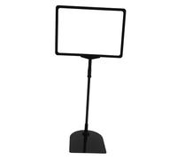 UTHCLO Support Affiche Réglable Acier Inoxydable Porte-affiche Polyvalent Horizontal et Vertical Présentoir Robuste pour Magasins et Bureaux Support Poster Noir