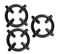 UTHCLO Support de Brûleur à Gaz en Fer Noir 3 Pièces, Design Spécial sans Bavures, Anneaux Réducteurs pour Cuisinière à Gaz, pour Poêles et Cafetières