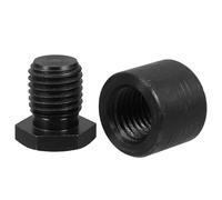 UTHCLO Support de Cric à Vis Réglable en Acier Noir Coussinet Stabilisateur Renforcé pour Usage Industriel et Construction, Diamètre de Filetage 2