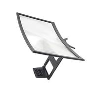 UTHCLO Support De Loupe D'écran Mobile Incurvé 12 Pouces Portable Amplificateur D'écran De Téléphone Portable Pliable pour Vision Confortable Et Utilisation sans Mains avec Streaming