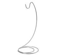 UTHCLO Support de Présentation en Fer Argenté pour Lanterne et Bougeoir Suspendu, Base Stable Ronde, Design Élégant et Courbé, pour Décoration de Festival ou Intérieure