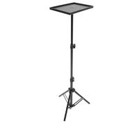 UTHCLO Support de Projecteur Trépied Réglable T10 Petit Format pour Ordinateur Portable et Vidéo, Plateau Utilitaire Pliable Hauteur 1,1 M Adapté Bureau, Maison et Pose au Lit, Structure Stabile Noire