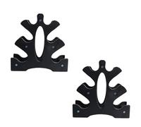 UTHCLO Support de Rangement Mural pour Haltères 2pcs en Pp Noir Design Trépied 3d Antidérapant Protégeant le Sol pour Salle de Sport