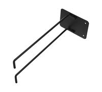 UTHCLO Support Mural pour Balais et Râteaux en Fer Robuste, Porte-serpillière Mural 1 Pièce 3 Trous de Fixation, Organisateur D’outils de Jardin Polyvalent pour Garage et Abri, Cintre