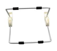 UTHCLO Support Pliable Portable pour Petit Tableau Blanc Effaçable à Sec, Alliage D'aluminium, Petite Taille, Support de Bureau Réglable pour Documents, Tablette et Téléphone, Usage