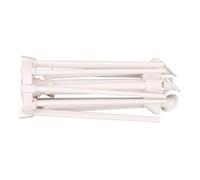 UTHCLO Support pour Sèche-spaghetti Pliable Égouttoir à Pâtes Compact Blanc en ABS et PVC Facile à Ranger et Séchage de Pâtes Maison pour Petites Cuisines