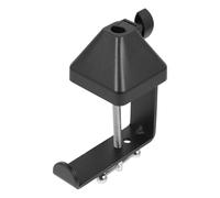 UTHCLO Support pour Téléphone Portable en Fer Noir Clip de Fixation pour Table, Base de Microphone Multifonction Compatible et Vis de Protection pour Applications sur Bureau