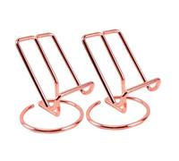 UTHCLO Support Téléphone et Appareil en Fer Forgé Électroplaqué Rose Doré Lot de Supports de Bureau Élégants pour Téléphones Portables et Appareils Utilisation Polyvalente pour Bureau