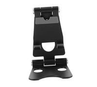 UTHCLO Support Téléphone Pliable Aluminium Noir Support Tablette Portable Stable et Durable pour Bureau Salon Chambre
