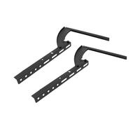 UTHCLO Support TV Métallique Ajustable pour Écran Plat Base Robuste de Remplacement pour Bureau et Salon Pied Stable Métal