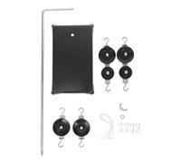 UTHCLO Système de Poulies Physiques avec Base Galvanisée Renforcée Kit de Poulie pour Expériences Physique Installation Facile pour Enseignement Classe et Laboratoire