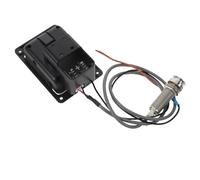 UTHCLO Système Micro Piézo pour Guitare Acoustique avec Préampli 3 Bandes, Accordeur Numérique Intégré, Transducteur à Faible Bruit, Kit DIY pour Accessoires Guitare Électro-acoustique