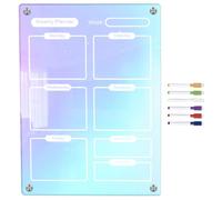 UTHCLO Tableau Planning Semaine Effaçable à Sec en Acrylique Magnétique, Tableau Hebdomadaire Réutilisable Facile à Nettoyer pour Réfrigérateur et Bureau