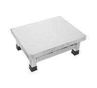 UTHCLO Tabouret en Acier Inoxydable 201 Antidérapant 31x24x12 Cm pour Salle de Bain, Laboratoire et Hôpital, Petit Tabouret Hygiénique Robuste Toilettes, Marchepied Résistant et Facile