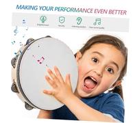 UTHCLO Tambourin Professionnel avec Mallets Bois Tambourin Rangée pour Adultes Instrument de Percussion Facile à Apprendre pour Entraînement Musical Fêtes et Accompagnement