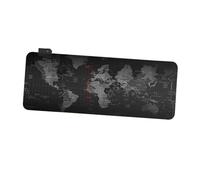 UTHCLO Tapis Souris Gaming RGB Luminous Carte Monde Antidérapant Modes Lumineux Surface Lisse pour Ordinateur Joueur