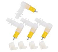 UTHCLO Tétine D'abreuvoir pour Lapin 4pcs en PP Joint D'étanchéité, Design Activé par Picotement, pour Installation Volaille et Petits Oiseaux
