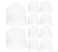 UTHCLO Toque de Chef Jetable Confortable 20 Pièces Taille Moyenne en Non-tissé Léger Respirant Coiffe de Service Alimentaire Unisexe Cuisine Professionnelle Restauration Hôtellerie