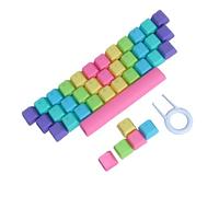 UTHCLO Touches Pbt Colorées pour Clavier Protection Rayures Et Poussière Design Arc-Ciel Unique Et Décoratif
