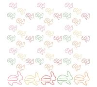 UTHCLO Trombones Créatifs et de Lapin en Métal à Papier 50 Forte Force de Fixation Couleur Aléatoire pour Bureau et Organisation de Notes