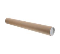 UTHCLO Tube Carton Rond avec Bouchon Tube Expédition Kraft Résistant pour Affiches Dessins et Documents Poster Polyvalent pour Protection et Stockage