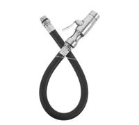 UTHCLO Tuyau de Rechange pour Gonfleur de Pneus Voiture Noir, Tube D’Extension Flexible 12,5 MM, Compatible Manomètre, Solide et Compact pour Atelier Auto, Vélo et Moto, Gonflage Rapide