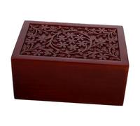 UTHCLO Urne Funéraire Massif Sculpté pour Cendres Animaux Boîte Mémoire pour Urne de Chat et Chien