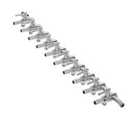 UTHCLO Valve de Distribution Air pour Aquarium Métal Régulateur avec Levier de Contrôle du Débit Répartiteur de Tuyaux pour Pompe à Air de Bassin