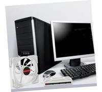 UTHCLO Ventilateur PC Rgb Double Anneau Kit avec Contrôleur Argb Refroidisseur pour Boîtier Ordinateur Dissipation Rapide Chaleur Éclairage LED Personnalisable