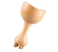 UTHCLO Wood Massage Cup Ergonomic Curved Design For Muscle Relaxation And Comprehensive Therapy Small Wooden Massager For Shoulders Neck Waist Arms And Feet