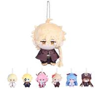 UTIEHD Porte-clés en Peluche Genshin Impact, Mignonnes poupées de Collection de 10 cm - Taille compacte pour Sacs et clés pour Les Fans (Aether)