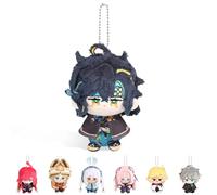 UTIEHD Porte-clés en Peluche Genshin Impact, Mignonnes poupées de Collection de 10 cm - Taille compacte pour Sacs et clés pour Les Fans (Kinich)