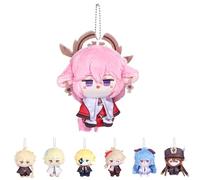 UTIEHD Porte-clés en Peluche Genshin Impact, Mignonnes poupées de Collection de 10 cm - Taille compacte pour Sacs et clés pour Les Fans (YaeMiko)