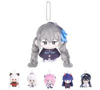 UTIEHD Porte-clés en Peluche Honkai Impact 3rd, Poupées Collection 10 cm - Taille Compacte pour Sacs & Clés (Bronya)