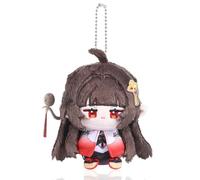 UTIEHD Porte-clés en Peluche Honkai Star Rail, Mignonnes poupées de Collection de 10 cm - Taille compacte pour Sacs et clés pour Les Fans (Lingsha)