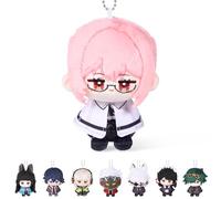 UTIEHD Porte-clés en Peluche Zenless Zone Zero, Poupées Collection 4 Pouces ZZZ Mignonnes, Format Compact pour Sacs et Clés (Yanagi)