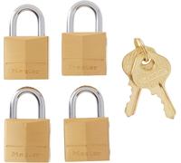 Utigh-120q, Cadenas, En Laiton Massif, 1,9 Cm De Large, Lot De 4 Clés Identiques