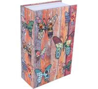 Utigh-Créatif Dictionnaire Livre Coffre-Fort, Coffre-Fort De Rangement Secret Caché En Forme De Livre Avec Serrure À Combinaison, Cachette Secrète Boîte Pour L'argent, Bijoux,Passeport (Papillon)