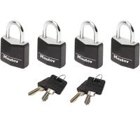 Utigh-Master Lock Petits Cadenas [Clés Communes] [Pack Familiale De 4] 9120eurqblknop - Idéal Pour Les Sacs À Dos, Les Bagages, Les Valises, Les Casiers Et Plus