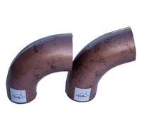UTILFER Coude coude en aluminium effet Roof Cuivre Gouttière 80, 72°